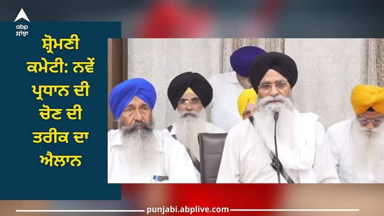 Shiromani Committee's new president will be elected, date has been announced Shiromani Committee: ਸ਼੍ਰੋਮਣੀ ਕਮੇਟੀ ਦੇ ਨਵੇਂ ਪ੍ਰਧਾਨ ਦੀ ਹੋਵੇਗੀ ਚੋਣ, ਹੋਇਆ ਤਰੀਕ ਦਾ ਐਲਾਨ