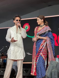 Tiger Shroff And Kriti Sanon Celebrate Navratri In Ahmedabad Full Ganapath Style