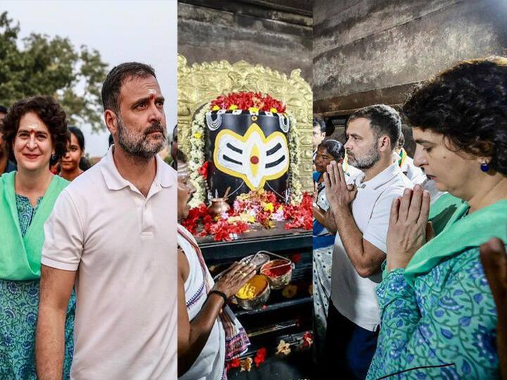 Ramappa Temple: राहुल गांधी आणि प्रियंका यांनी केली भगवान रुद्रेश्वराची पूजा, रुद्रेश्वराचा घेतला आशीर्वाद, रामप्पा मंदीरातील राहूल-प्रियंका यांचे पाहा फोटो....