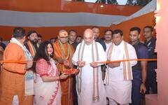Union Home Minister Amit Shah Inaugurates Shri Ram Temple-Themed Durga Puja Pandal In Kolkata