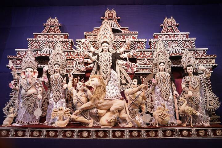 Speaking to the media, Mr. Rakesh Singh, Chief Organiser said, “This year, Young Boys Club has replicated the embodiment of divine power of Devi Durga where 32 feet Mother Durga is placed outside, symbolizing her as the source of global power. To convey Devi's association with world power, the idol will have ten globes in her ten hands, symbolizing the different aspects of the Earth.” (Image Source: PR Handout)