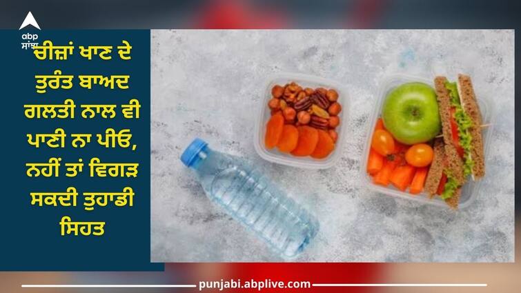 why you should not drink water immediately after eating health news Water: ਇਹ ਚੀਜ਼ਾਂ ਖਾਣ ਦੇ ਤੁਰੰਤ ਬਾਅਦ ਗਲਤੀ ਨਾਲ ਵੀ ਪਾਣੀ ਨਾ ਪੀਓ, ਨਹੀਂ ਤਾਂ ਵਿਗੜ ਸਕਦੀ ਤੁਹਾਡੀ ਸਿਹਤ