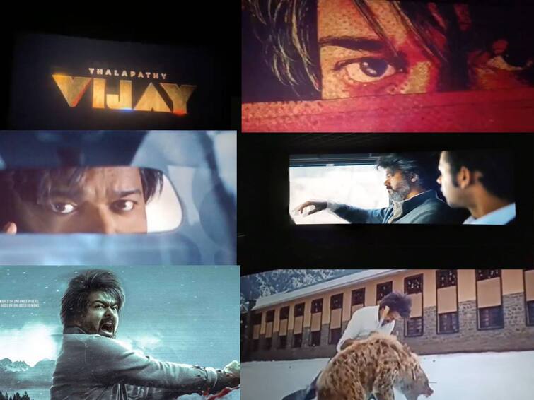 Thalapathy Vijay's leo movie scenes posted social medias by vijay fans Leo Movie Leaked: ‘டைட்டில் கார்டு முதல் கிளைமேக்ஸ் வரை’ .. லியோ படத்தை வீடியோ எடுத்து வெளியிட்ட ரசிகர்கள்..!