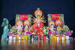 A Glimpse Of A Durga Puja Pandal In Sydney