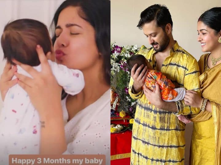 New mom Ishita Dutta son Vayu turns three months old, actress shares heart touching picture तीन महीने के हुए न्यू मॉम Ishita Dutta के बेटे वायु, एक्ट्रेस ने शेयर की दिल छू लेने वाली तस्वीर