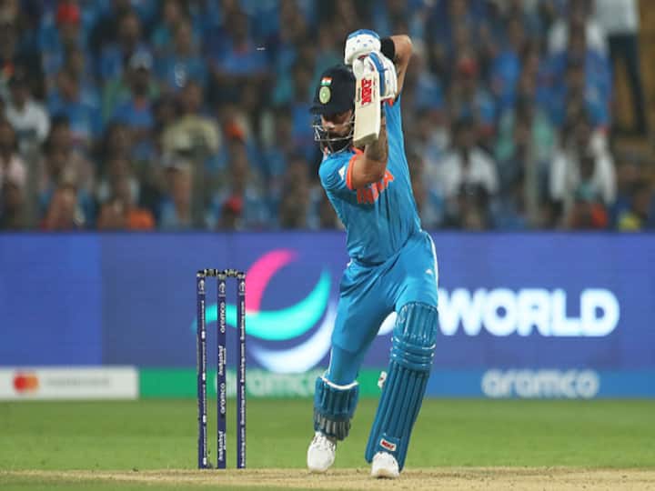 Virat Kohli scored an unbeaten hundred (103*) as India beat Bangladesh at the Maharashta Cricket Association Stadium in Pune on Thursday (October 19). (Image Credit: Getty)