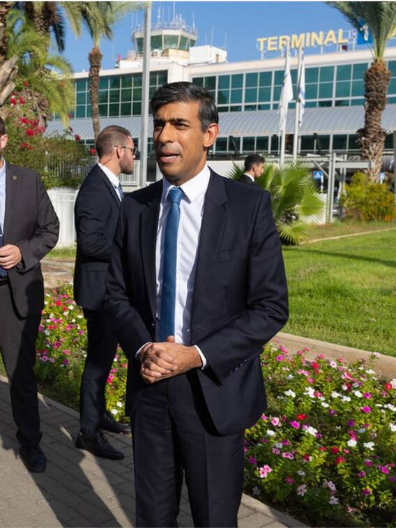 UK's Rishi Sunak Meets Israeli PM Netanyahu