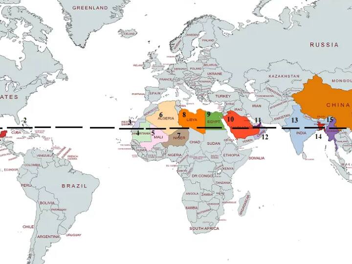 अब आपको बताते हैं कि आखिर ये रेखाएं हमें दिखती क्यों नहीं. दरअसल, यह रेखाएं प्राकृतिक रूप से धरती पर पायी ही नहीं जाती हैं. बल्कि इंसान द्वारा काल्पनिक रूप से इन्हें खींचा गया है.