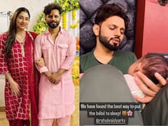 राहुल वैद्य ने ढूंढा न्यू बॉर्न बेटी को सुलाने का तरीका, दिशा परमार ने शेयर किया वीडियो