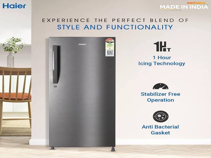 Haier 190 L 4 Star : हॉयर के इस सिंगल डोर रेफ्रिजरेटर की ओरिजनल प्राइस 20,999 रुपये है, जिसे आप केवल 14,490 रुपये में खरीद सकते हैं. Haier 190 L 4 Star रेफ्रिजरेटर 2023 का मॉडल है और इसे पावर सेविंग के लिए 4 स्टार रेटिंग दी गई है.