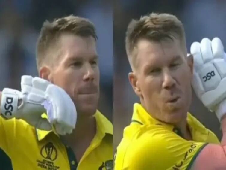 Cricket World Cup 2023 Aus vs Pak David Warner celebrates his hundred in 'Pushpa' style against Pakistan - Video Highlights of the Day Aus vs Pak: ‘வார்னர்-னா ஃபயரு’ புஷ்பா ஸ்டைலில் சதத்தை கொண்டாடிய டேவிட் வார்னர் - வீடியோ இதோ!