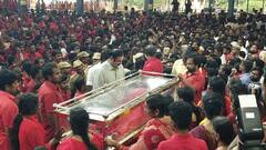 Bangaru Adigal Last Rites : பங்காரு அடிகளாருக்கு இறுதி அஞ்சலி செலுத்திய பிரபலங்கள்!