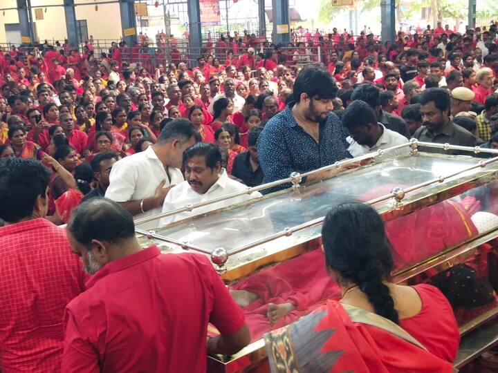 சேலம் RR பிரியாணி தமிழ்ச்செல்வன் அஞ்சலி செலுத்தினார்