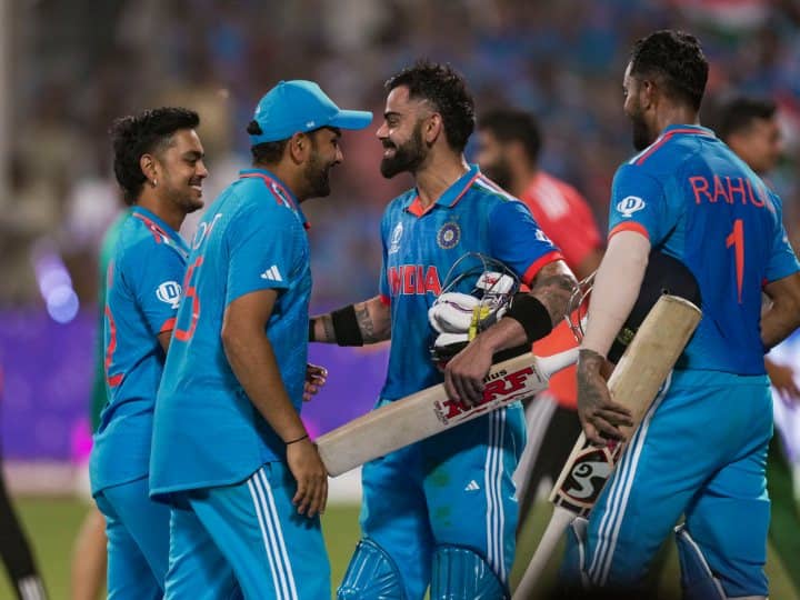 world cup 2023 india near to semi final after win against bangladesh pune World Cup 2023: सेमीफाइनल के करीब पहुंचा टीम इंडिया का 'विजयरथ', न्यूजीलैंड से होगी कड़ी टक्कर
