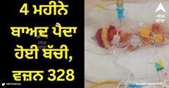 Viral News: ਗਰਭ ਅਵਸਥਾ ਦੇ 4 ਮਹੀਨੇ ਬਾਅਦ ਪੈਦਾ ਹੋਈ ਬੱਚੀ, ਵਜ਼ਨ 328 ਗ੍ਰਾਮ! ਮਾਪਿਆਂ ਦਾ ਦੇਖ ਕੇ ਦਿਲ ਟੁੱਟ ਗਿਆ