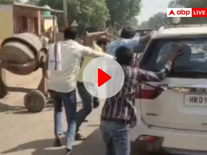 Rajasthan Election Zahida Khan protest in Bharatpur stones pelted at her husband car ann Rajasthan Election 2023: मंत्री जाहिदा खान का जोरदार विरोध, कांमा में पति की कार पर चढ़े ग्रामीण, पथराव भी किया