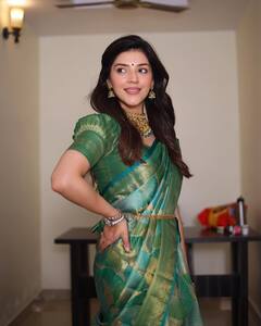 Mehreen Pirzada: పట్టు చీరలో మెహ్రీన్- చూడ్డానికి రెండు కళ్ళు చాలవు!