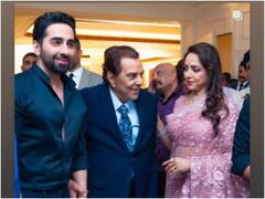 दो 'ड्रीम गर्ल्स' के बीच पीसे धर्मेंद्र पाजी, आयुष्मान खुराना ने फोटो शेयर कर दिखाई झलक