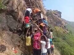 Pune News : शेतकऱ्याची शक्कल, थेट ट्रॅक्टर रायरेश्वरावर चढवला, पण पायवाटेने ट्रॅक्टर गेलाच कसा?