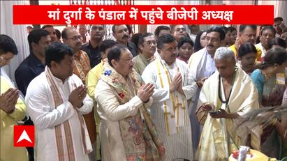 JP Nadda seeks blessings of Goddess Durga on his visit to Bengal | Abp News