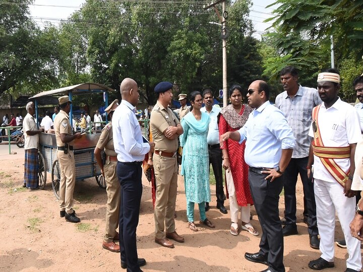 Thanjavur: மாமன்னன் ராஜராஜ சோழன் சதய விழா - முன்னேற்பாடு பணிகளை ஆய்வு செய்த கலெக்டர்