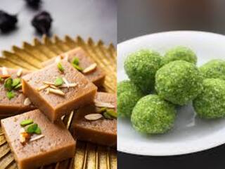 Sugar-Free Navratri Vrat Mithai Recipes You Must Try This Season Navaratri recipe: சர்க்கரை இல்லாத நவராத்திரி இனிப்பு ரெசிபிகள் - விராட் கி பர்ஃபி, லெள கி கே லட்டு செய்வது எப்படி?