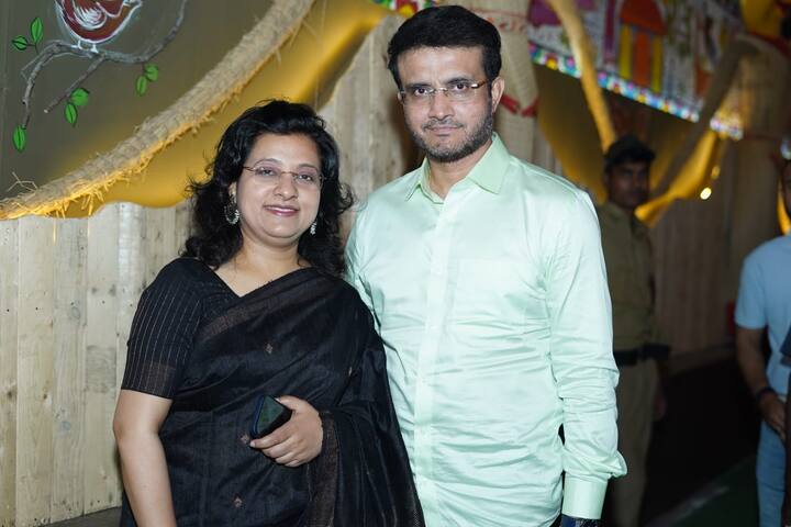 The puja at Barisha Players Corner Club was started by Sourav's father in 1972- the year he was born.  (Image Source: Facebook user)