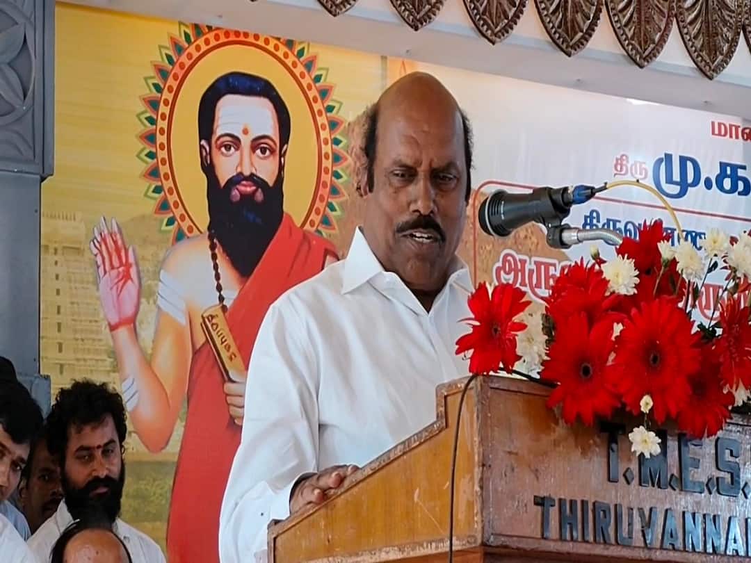 அருணகிரி நாதரின் சந்தத்தை பயன்படுத்தி பல்வேறு பாடல்கள் - அசத்திய அமைச்சர் எ.வ.வேலு Minister ev velu sang various songs using Arunagiri Nadhar's chant in Tiruvannamalai TNN அருணகிரி நாதரின் சந்தத்தை பயன்படுத்தி பல்வேறு பாடல்கள் - அசத்திய அமைச்சர் எ.வ.வேலு