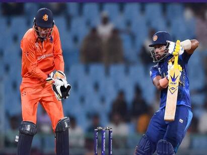 ODI World Cup 2023 NED vs SL Sri Lanka won by 5 wkts against Netharland NED vs SL: நெதர்லாந்தை வீழ்த்தியது இலங்கை! நடப்பு உலகக் கோப்பையில் முதல் வெற்றி..!