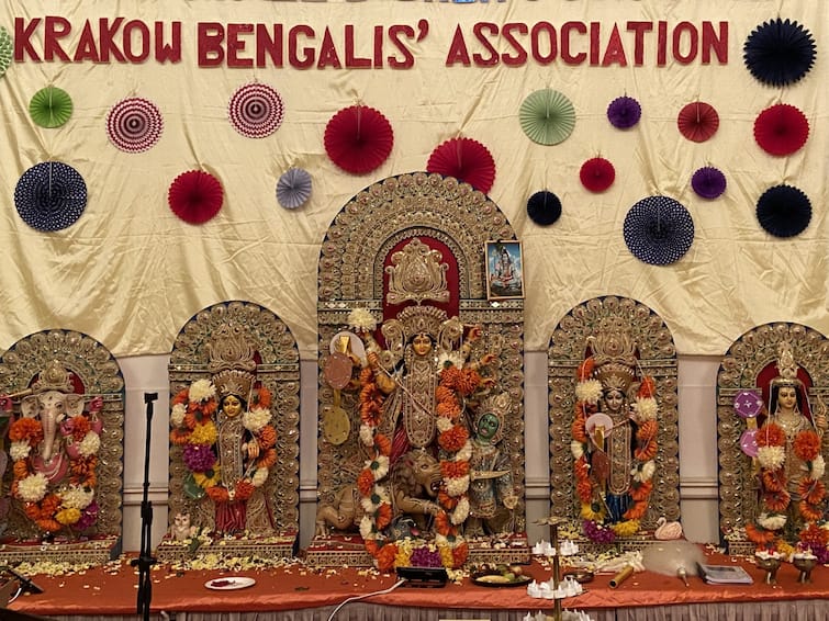 Durga Puja 2023: A Glimpse Of Durga Puja Celebrations In Krakow, Poland