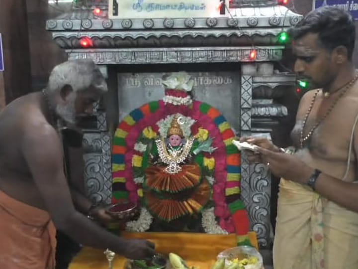 Navratri 2023: நவராத்திரி 6ம் நாள்: கரூர் ஸ்ரீ விஸ்வகர்மா சித்தி விநாயகர் ஆலயத்தில் துர்கைக்கு காமாட்சி அம்மன் அலங்காரம்