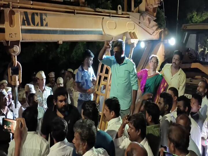 கொடிக்கம்பத்தால் ஏற்பட்ட சர்ச்சை.. அண்ணாமலை வீட்டு அருகே நள்ளிரவில் குவிந்த போலீஸ்...!