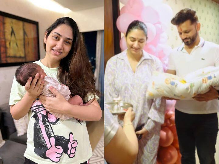 Rahul Vaidya Disha Parmar Daughter baby girl completing one month actress share photos Rahul Disha Daughter: 1 महीने की हुई दिशा परमार और राहुल वैद्य की लाड़ली, एक्ट्रेस ने फोटो शेयर कर यूं लुटाया प्यार