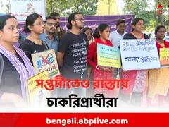 উৎসবমুখর বাংলা, সপ্তমীতেও রাস্তায় চাকরিপ্রার্থীরা