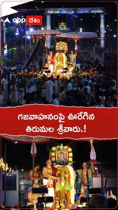 గజవాహనంపై ఊరేగిన తిరుమల శ్రీవారు.!