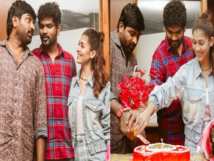 8 years of Naanum Rowdy Dhaan vignesh shivan nayanthara vijay sethupathi flash back photo goes viral Naanum Rowdy Dhaan: வெட்கப்பட்ட நயன், விக்னேஷ் சிவன்.. கலாய்த்த விஜய் சேதுபதி.. வைரலாகும் ஃப்ளாஷ்பேக் போட்டோ!