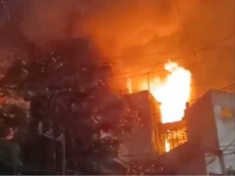 Telangana: Fire Engulfs Boys Hostel In Hyderabad, None Injured - VIDEO Telangana: Fire Engulfs Boys Hostel In Hyderabad, None Injured - VIDEO