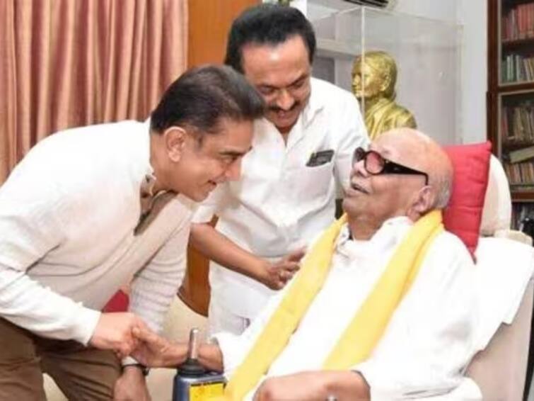 kamalhassan talks about ideological difference between him and karunanidhi Kamalhassan: தந்தி அனுப்பிய கருணாநிதி; முற்றிய கருத்து மோதல் - நேருக்கு நேர் பதிலளித்த கமல்ஹாசன்