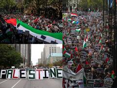 Thousands March In Pro-Palestine Rallies Across US, UK And Other Countries Amid Israel-Hamas War — SEE PICS