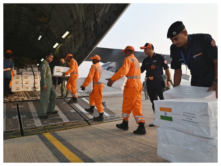 Israel Hamas War India Sends Medical Aid, Relief Material To Palestine Israel-Hamas War: India Sends Medical Aid, Relief Material To Palestine