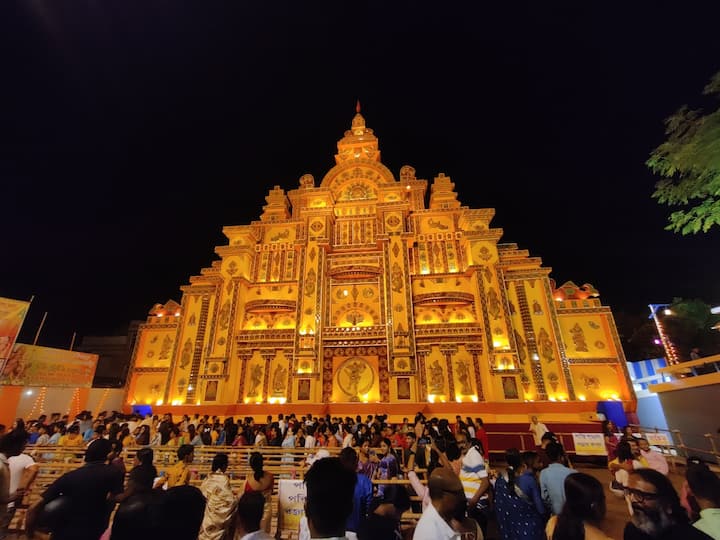 Hospital Road Durga Puja Committee, Udharbond. (Image Source: Twitter/@silcharweeb)