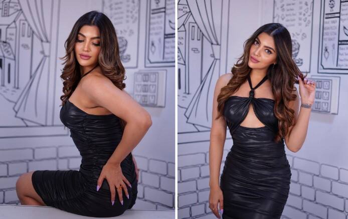 બોલીવૂડ એક્ટ્રેસ આકાંક્ષા પૂરીનો હોટ અંદાજ સોશિયલ મીડિયામાં વાયરલ થયો છે. એક્ટ્રેસે બ્લેક લૂકમાં શાનદાર તસવીરો શેર કરી છે.