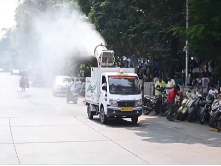 Mumbai Air Pollution to control dust mist machines in operation at various locations in Mumbai By BMC Mumbai Air Pollution : धूळ आणि प्रदूषणाने मुंबईकर त्रस्त; अखेर महापालिकेकडून उपाययोजना सुरू