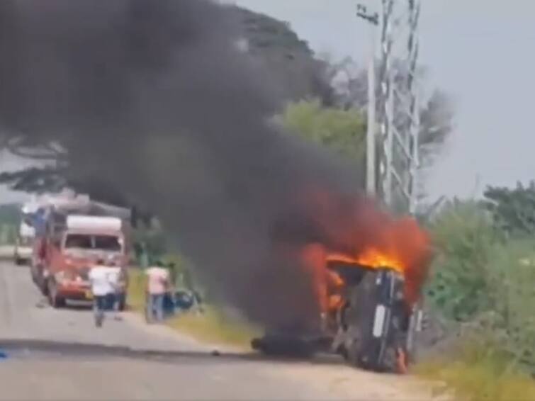 The police lathi-charged the tense villagers in Narayanapet district Narayanapet: నారాయణపేట జిల్లా చిత్తనూరులో ఉద్రిక్తత, పోలీసులు లాఠీచార్జ్ చేశారని గ్రామస్తుల రాళ్లదాడి