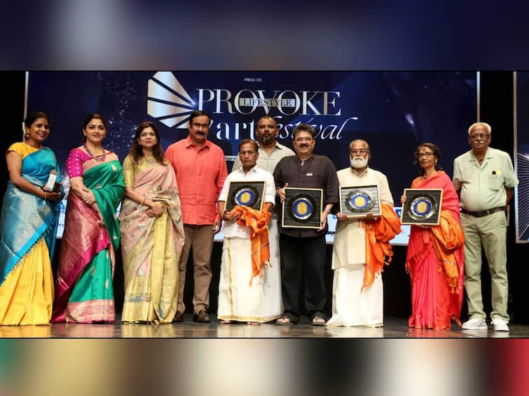 Provoke Awards 2023 Lifetime Achievement Award to 4 celebrities including S Ve Shekher for Excellent contribution in Arts Provoke Awards 2023: கலைத்துறையில் சாதனை.. எஸ்.வி.சேகர் உள்ளிட்ட 4 பிரபலங்களுக்கு வாழ்நாள் சாதனையாளர் விருது..!