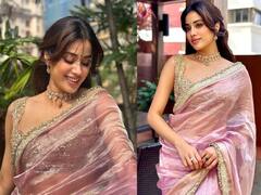 Janhvi Kapoor Photos : சேலையில் தேவதையாக மாறிய நடிகை ஜான்வி கபூர்..புகைப்படங்கள் இதோ..!