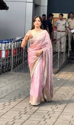 Janhvi Kapoor ने साड़ी में ढाया कहर, हुस्न और अदाएं देख क्रेजी हुए फैंस