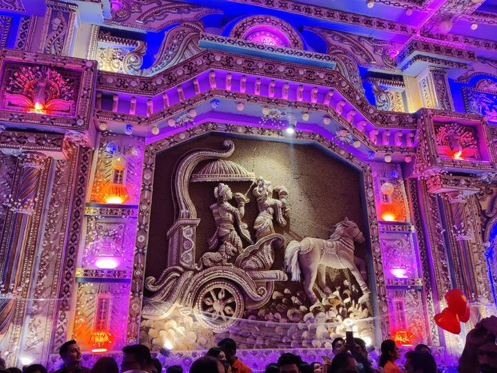 One of the most elegant and exquisite Durga Puja in entire Barak Valley region(Image Source: Twitter/@silcharweeb)