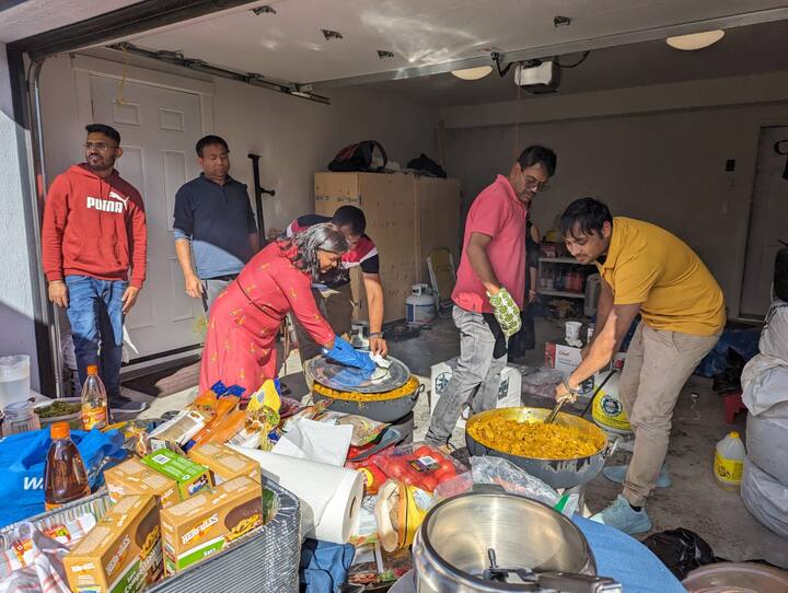 হলঘর ভাড়া, খাবার দাবার তৈরী, ঠাকুর সাজানো, পোস্টার ডিজাইনও করা হয়েছে। সকলেই সমানভাবে তাদের নিরন্তর উৎসাহ দিয়ে একসঙ্গে কাজ করে চলেছে এই পুজোকে কেন্দ্র করে।
