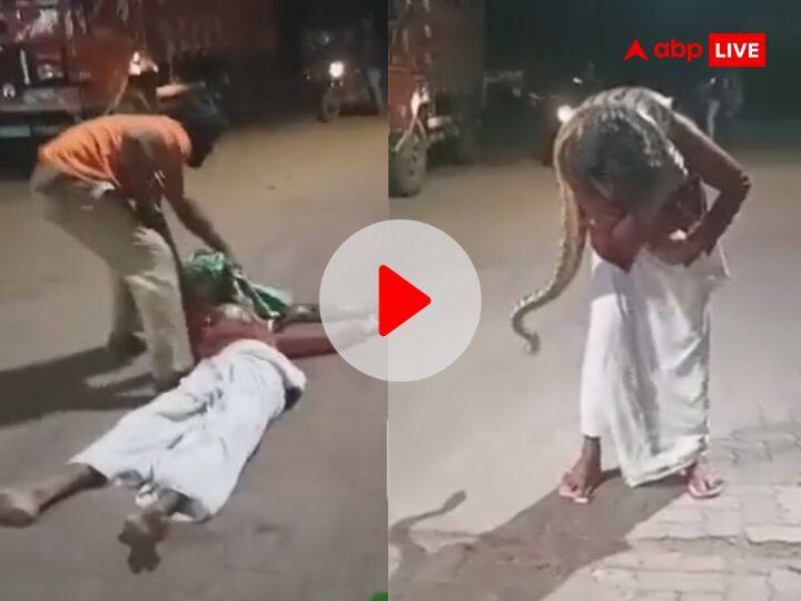 Viral Video Kerala Man Reach Kannur Petrol Pump With Python On Neck गले में जिंदा 'अजगर' लपेटकर पेट्रोल पंप पहुंचा नशे में धुत शख्स, कहा- मेरे फोटो खींच दो...देखें VIDEO